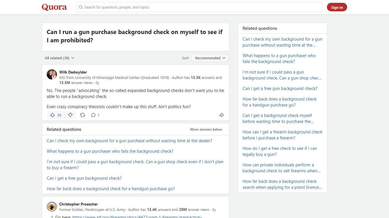 Can I run a gun purchase background check on myself to see if I ... - Quora